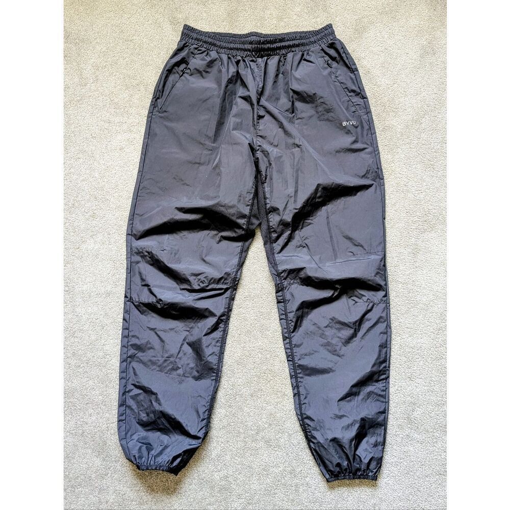 BVVU Mens Black Athletic Sweat Pants Size Large